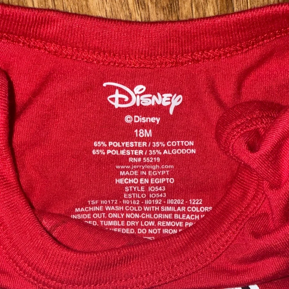 Jumping Beans Red Minnie Mouse Bodysuit with Denim Shorts